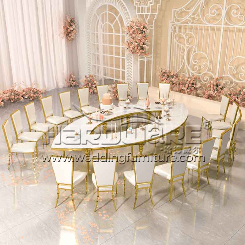 Gold wedding chair rentals