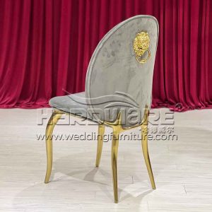 Gold leg dining chair
