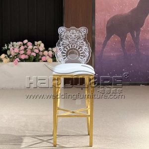 Acrylic Back Bar Chair