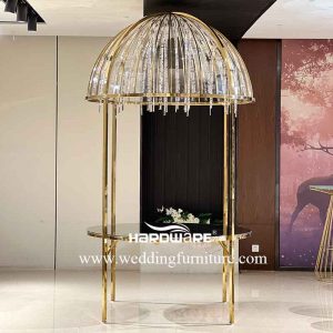Crystal dome table