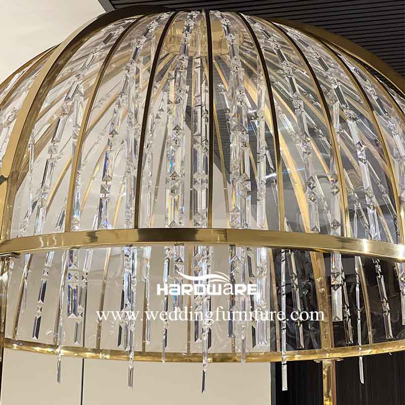 Crystal dome table