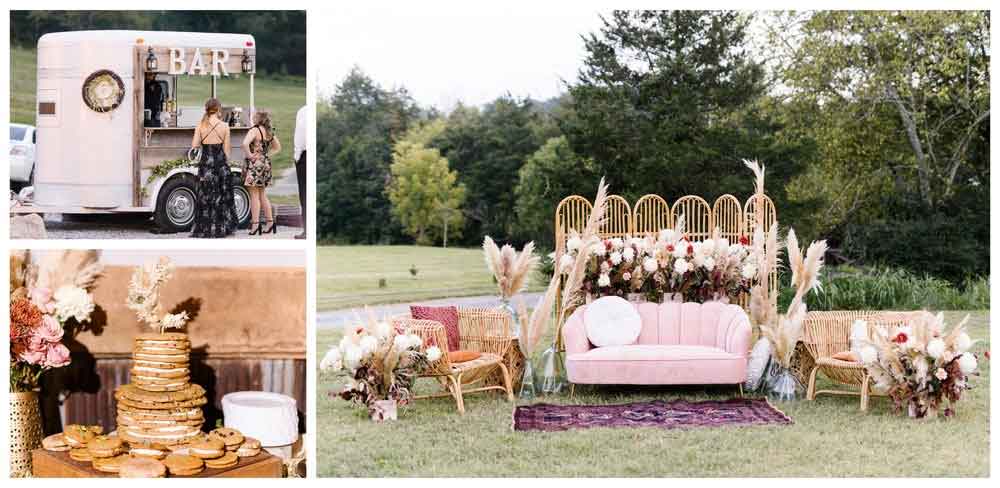 create Boho wedding day