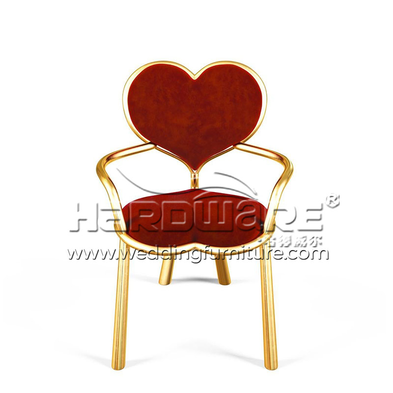 Bronze Heart Chair