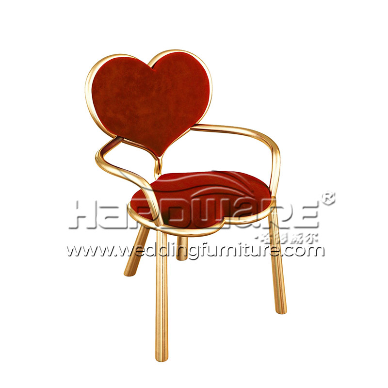 Bronze Heart Chair