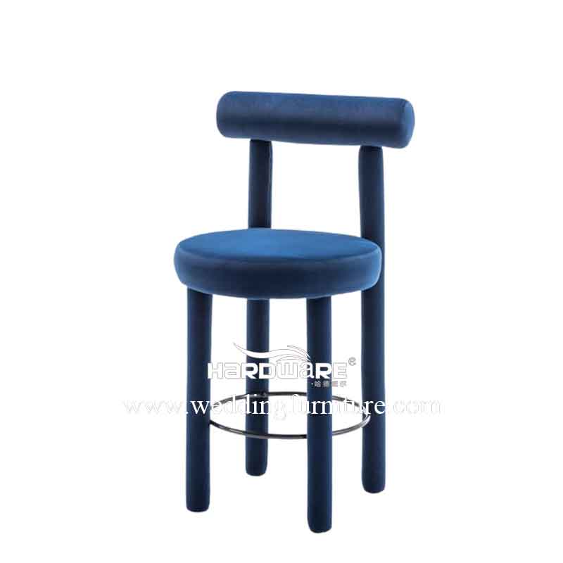 Royal blue bar stool