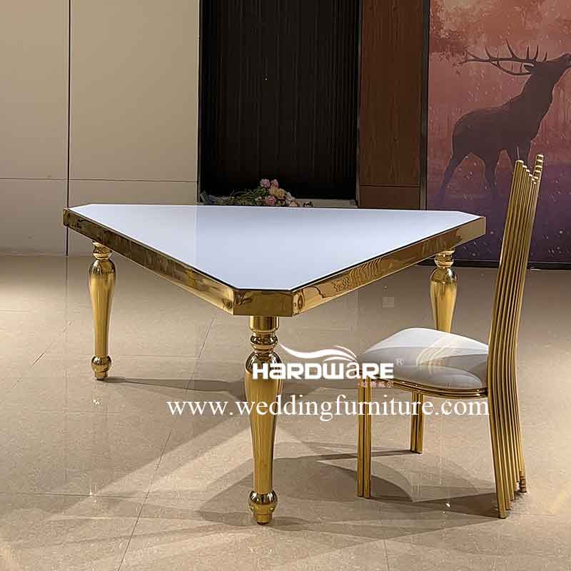 Triangle dining table