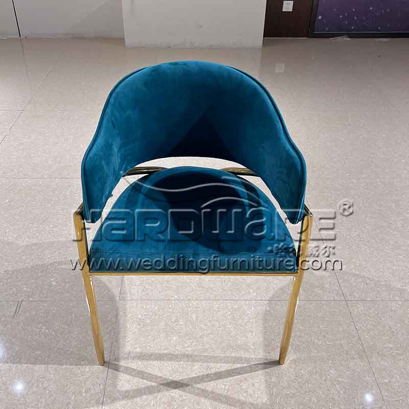Royal blue throne chair