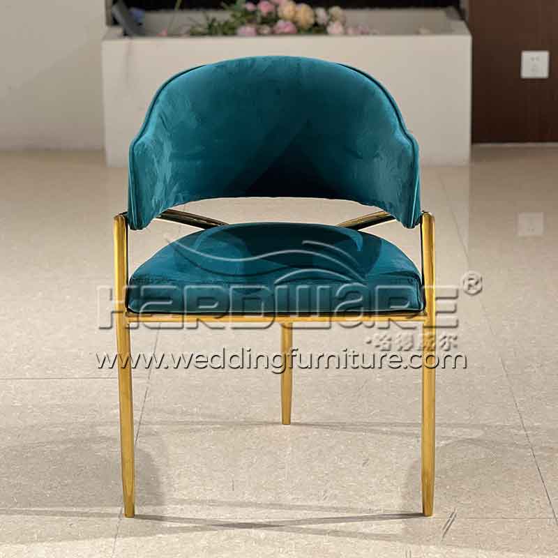Royal blue throne chair