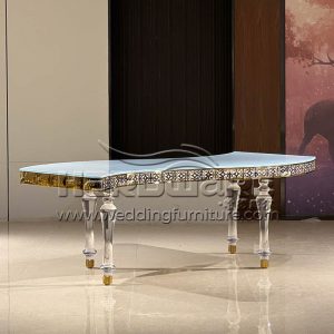 Acrylic Legs Dining Table