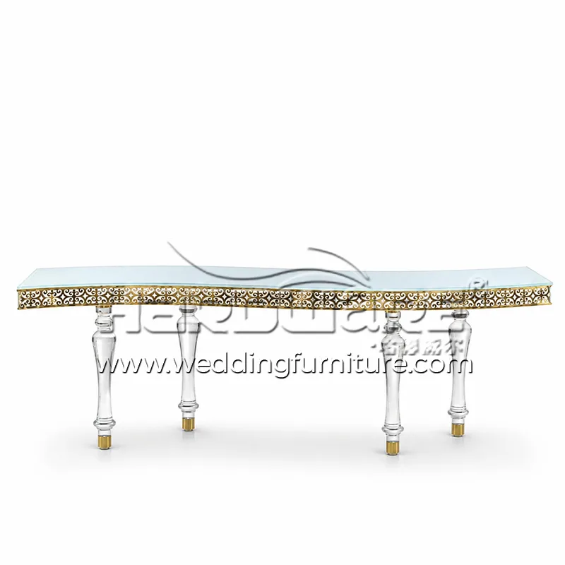 Acrylic Legs Dining Table