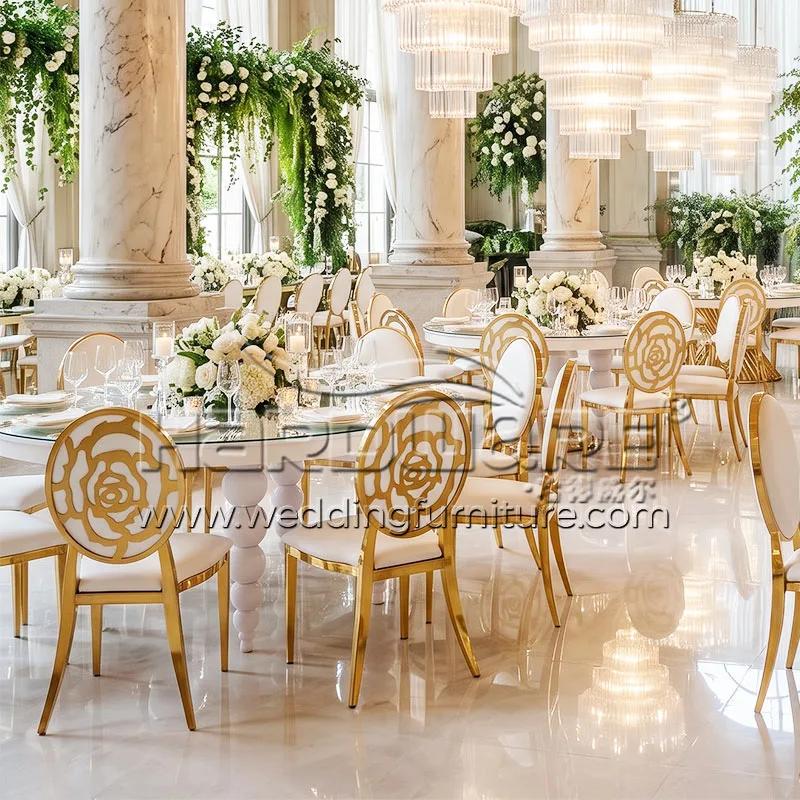 Rose back wedding chair
