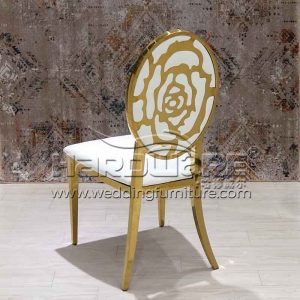 Rose back wedding chair