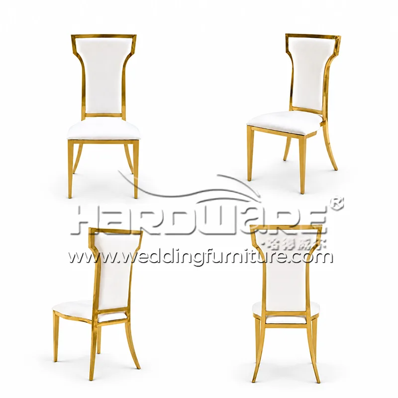 Stainless steel wedding dining chair