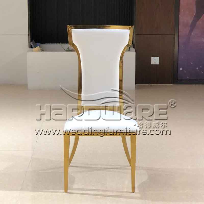 Stainless steel wedding dining chair