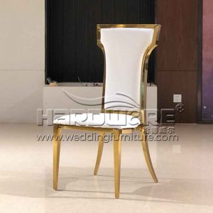 Stainless steel wedding dining chair