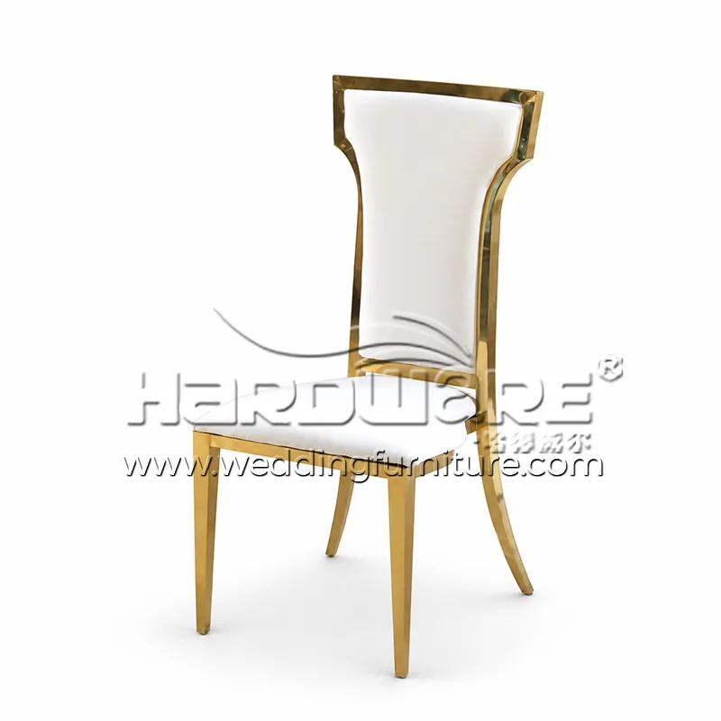 Stainless steel wedding dining chair