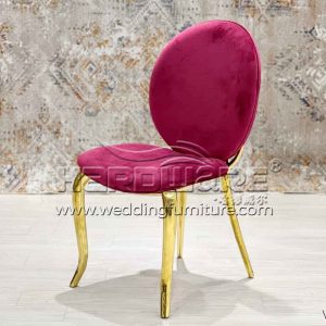 Red wedding reception chairs