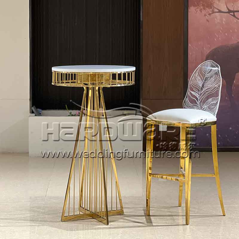 Gold cocktail table
