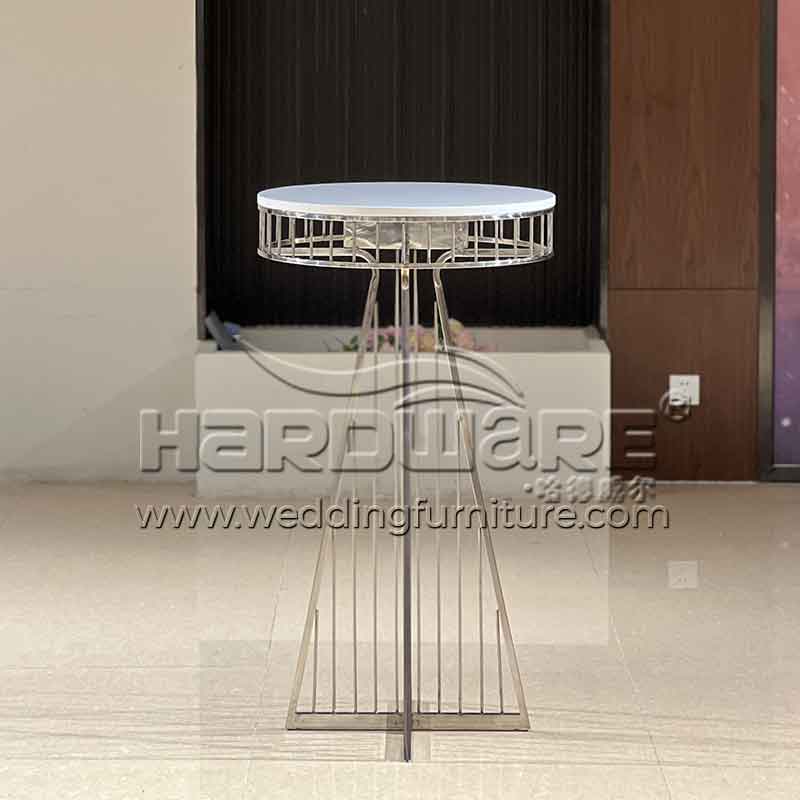 Silver cocktail table