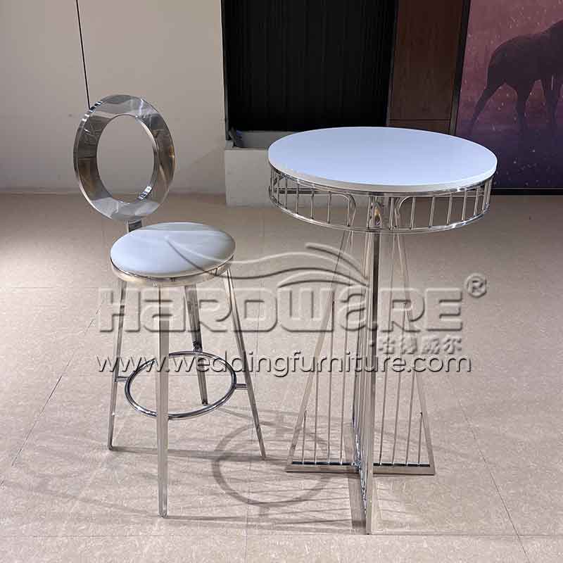 Silver cocktail table