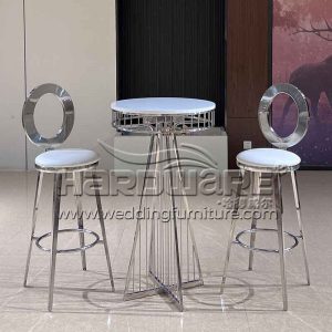 Silver cocktail table