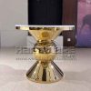 Gold round coffee table