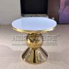 Gold round coffee table