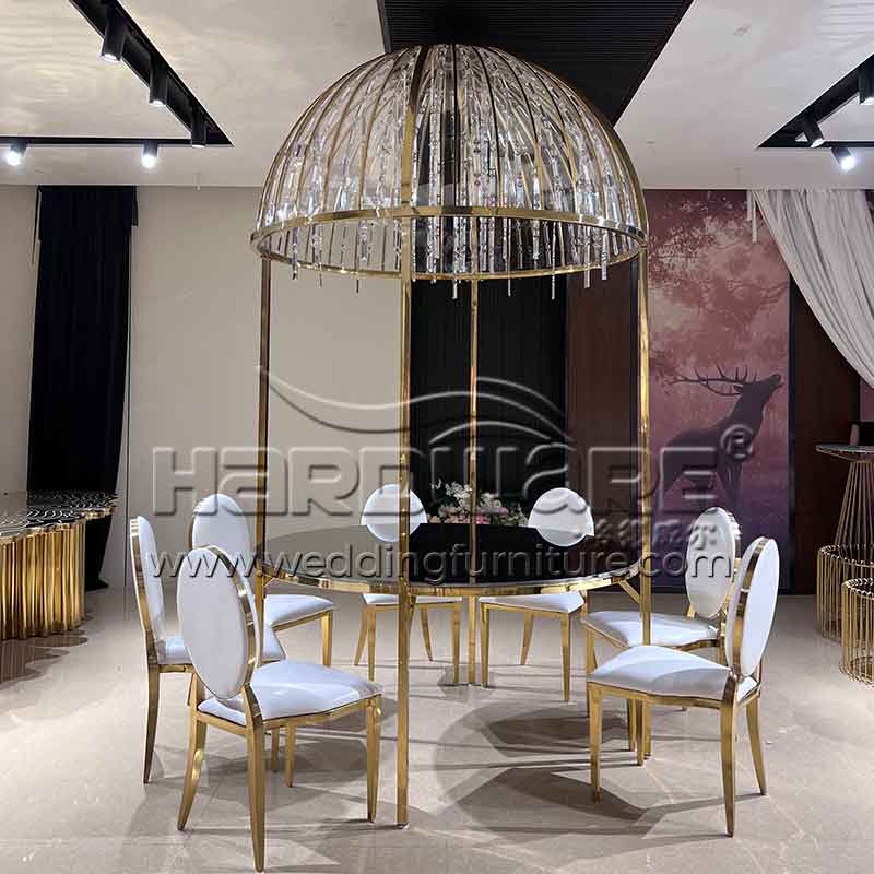 Crystal dome tables