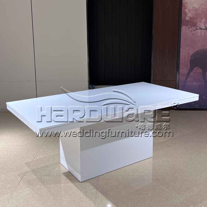 White dining room table