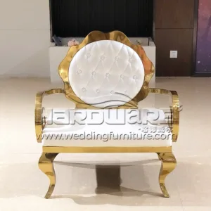 White sofa throne chair