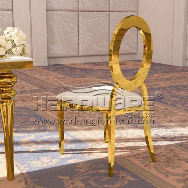 King Louis Chair Wedding O Back Stackable Seat