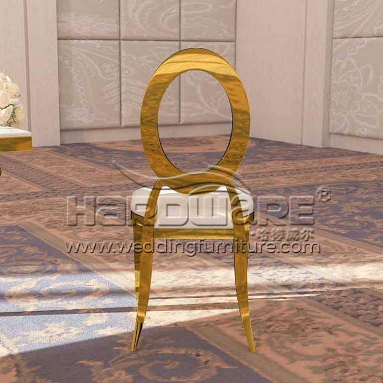 King Louis Chair Wedding O Back Stackable Seat