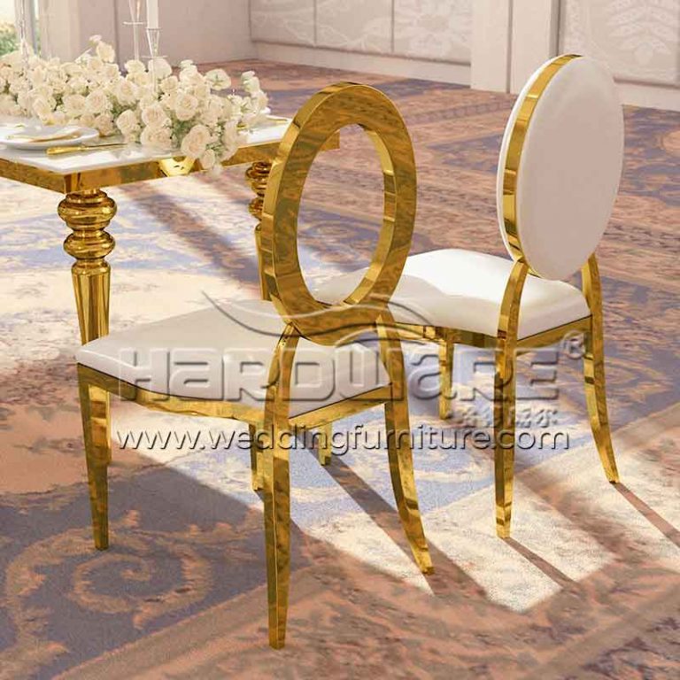 King Louis Chair Wedding O Back Stackable Seat