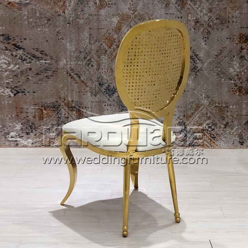 Titanium Golden Stainless Steel Chair