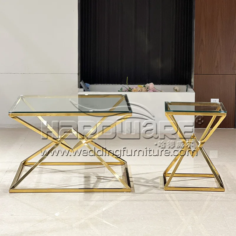 Connor gold side table