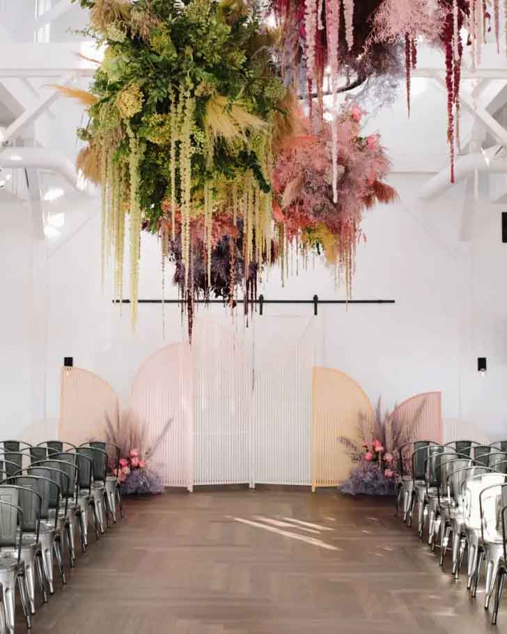 Indoor Wedding Aisle Decor