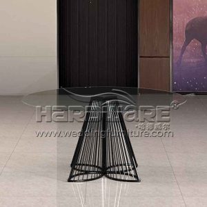 Black dinner tables