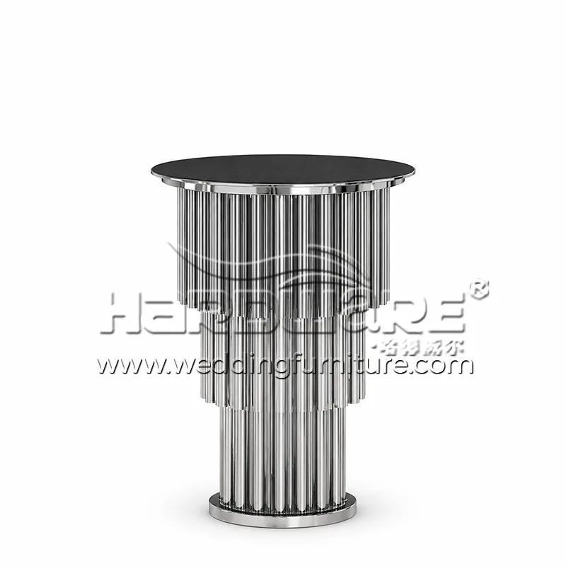 Silver cake table