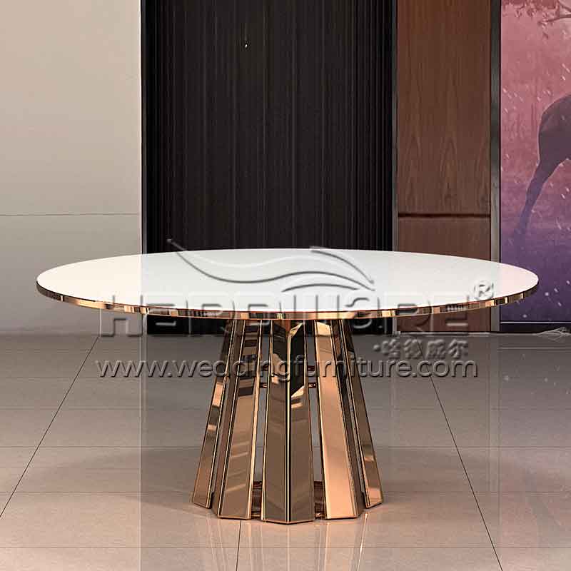 Round modern dining table