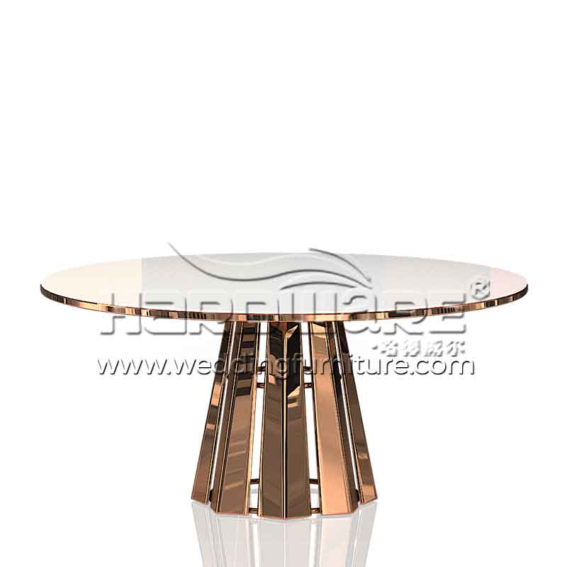 Round modern dining table