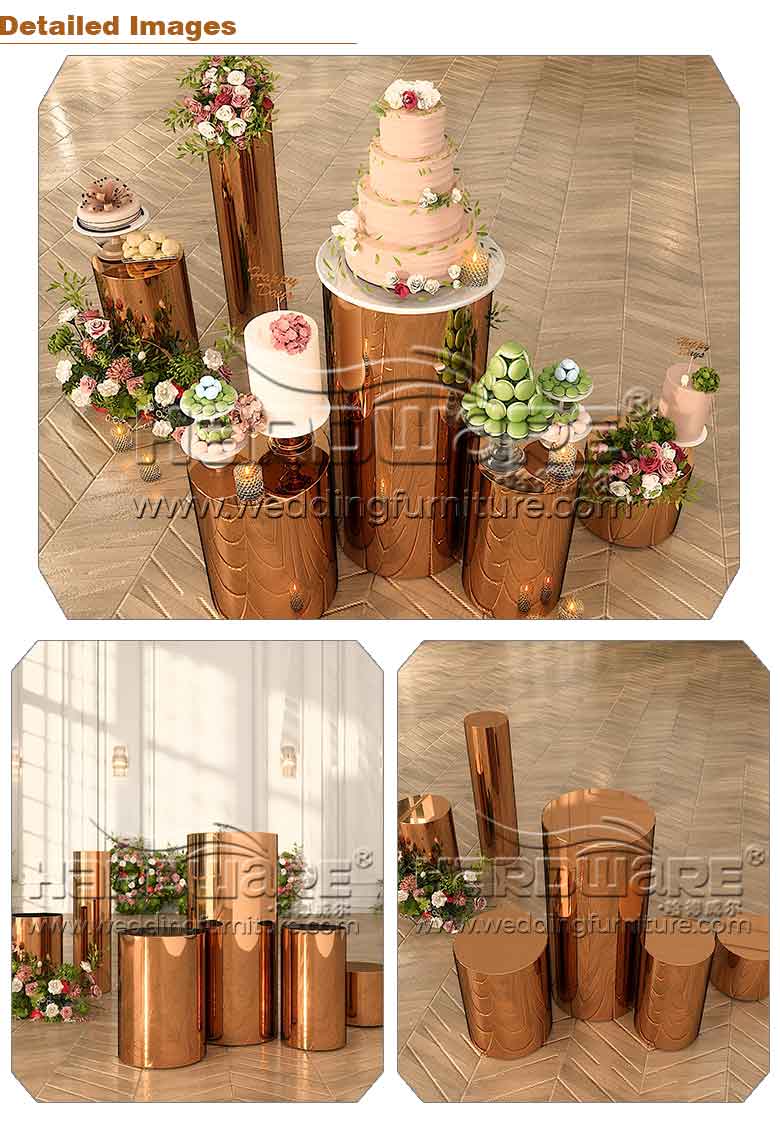 Ceremony floral columns