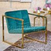 Wedding Steel Sofa Inclined Design With Velvet Cushion - Image 8
