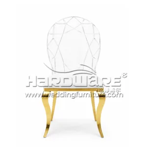 Acrylic Chair Gold Legs