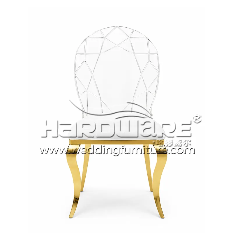 Acrylic Chair Gold Legs