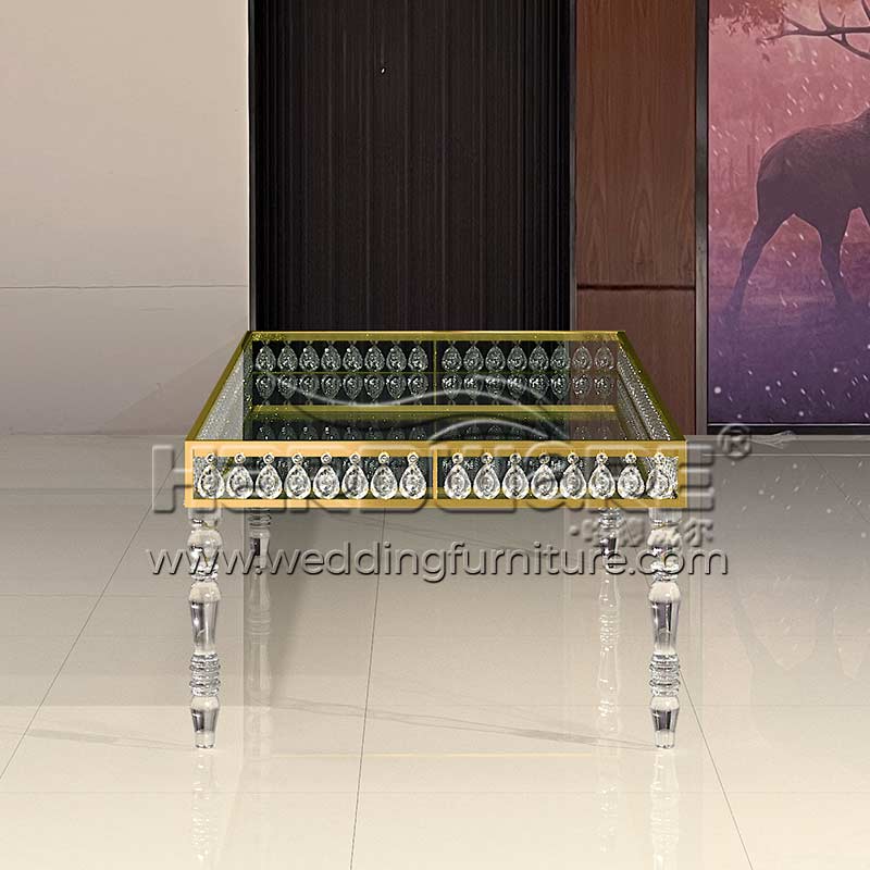 Acrylic Leg Dining Table