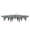 Oval Glass Dining Table