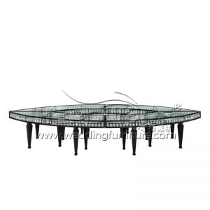 Oval Glass Dining Table