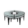 Oval Glass Dining Table
