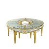 Oval Glass Dining Table