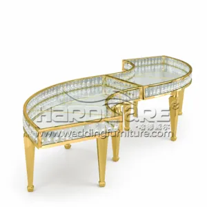 S Shaped Wedding Table